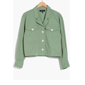 NWT! rag & bone Jessie Shirt Jacket Medium Light Olive  Green
